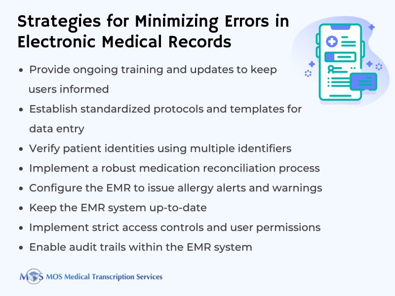 Minimizing Errors in Electronic Health Records